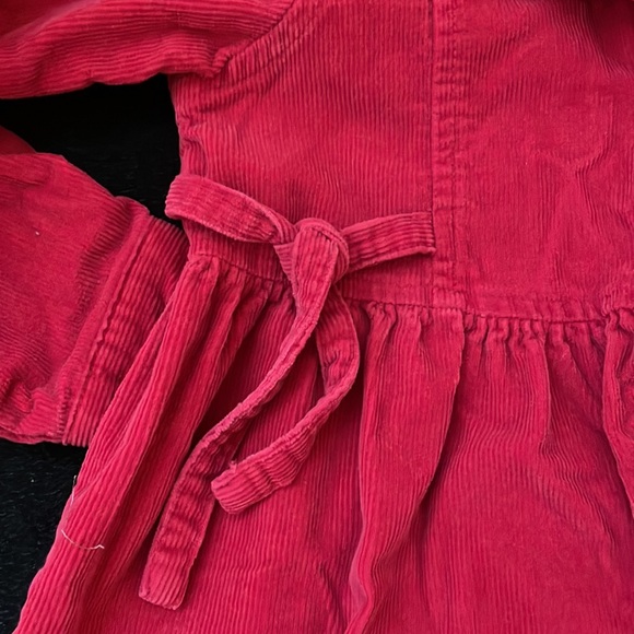 Girls Red Corduroy Dress Size 5/6 Medium - Picture 7 of 7